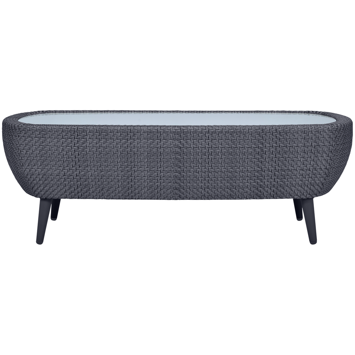 Katachi Cocktail Table Rectangle 120 by JANUS et Cie in Tungsten
