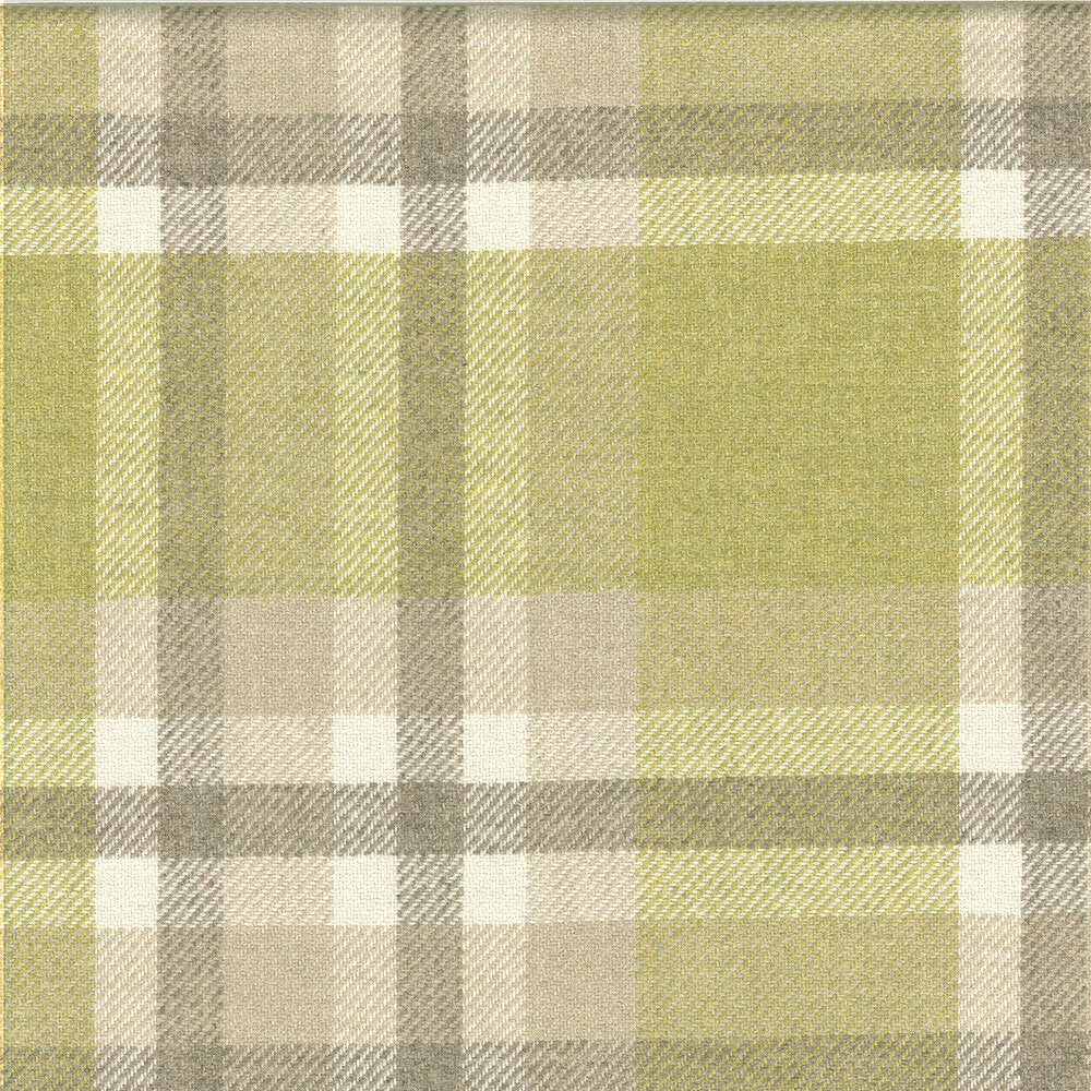 Cree Plaid Fabric by Ian Sanderson in Lambswool – Willow