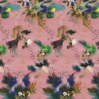 Oiseau Fleur Wallpaper Panel by Christian Lacroix in Bourgeon