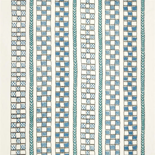Camino Fabric by William Yeoward in Peacock