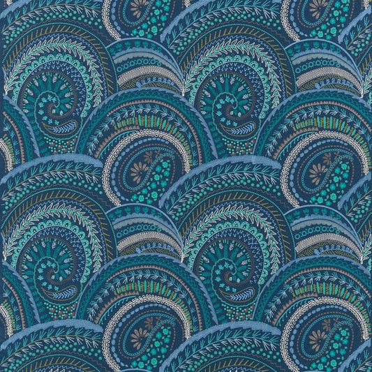 Banjara Fabric by William Yeoward in Ocean