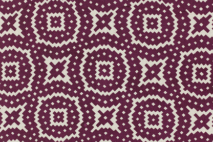 Java Fabric by Raoul Textiles in Eggplant