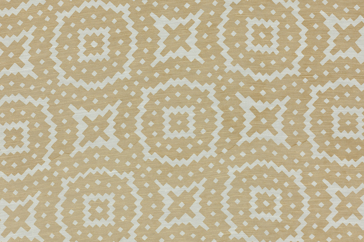 Java Fabric by Raoul Textiles in Caramel