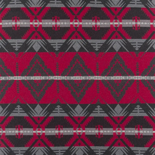 Blackstone River Blanket Fabric by Ralph Lauren in Cochineal Red