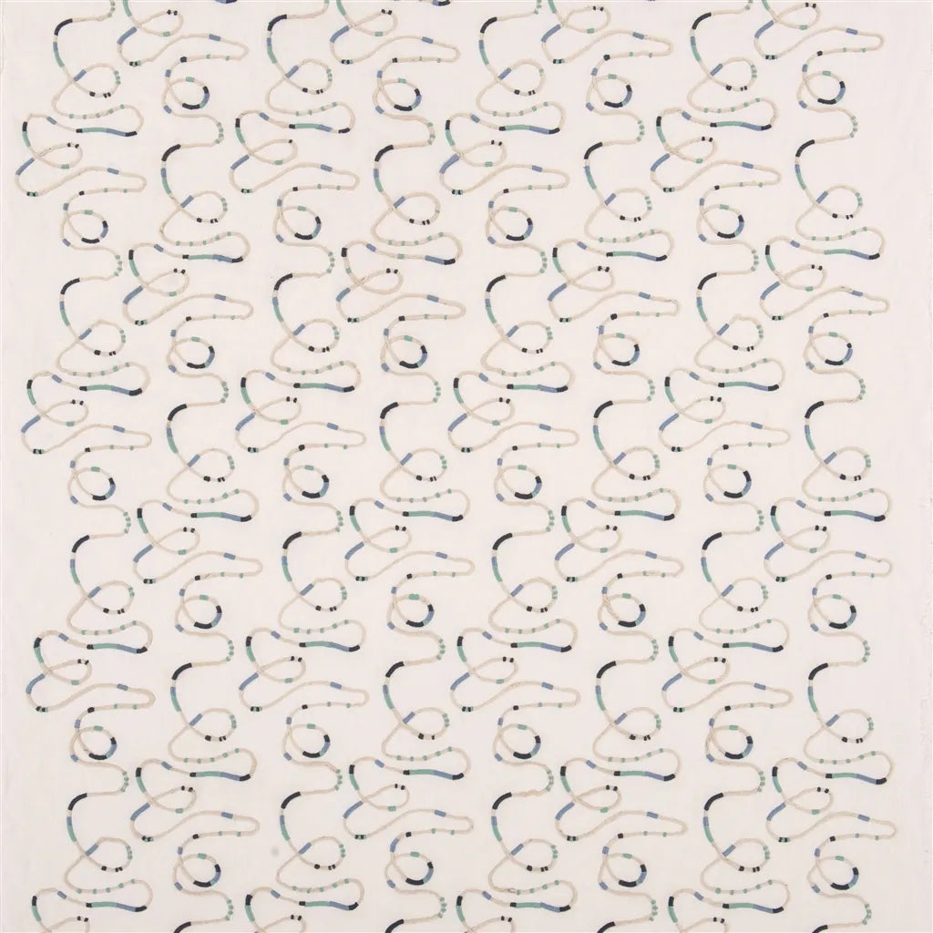 Eden Fabric by William Yeoward in Ocean