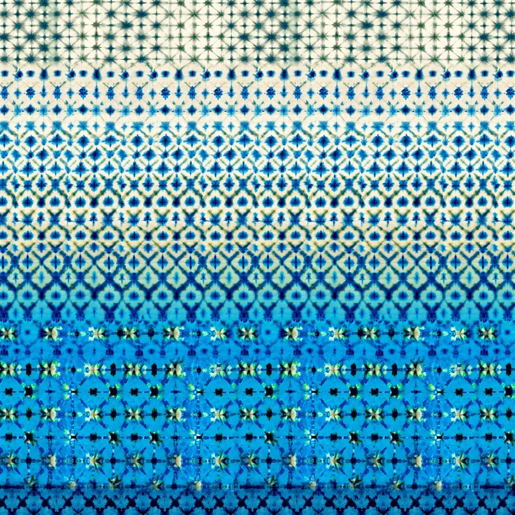Karaoshi Wallpaper Panel by Designers Guild in Indigo