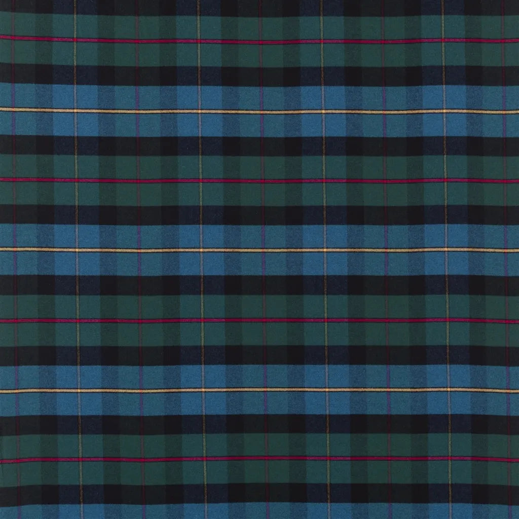 Coach Road Tartan Fabric by Ralph Lauren in Mallard