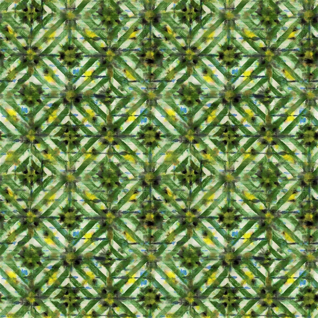 Parquet Batik Fabric by Designers Guild in Forest