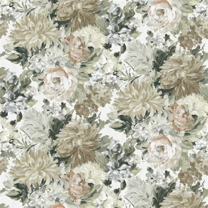 Fleur D Artistes Fabric by Designers Guild in Chalk