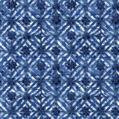Parquet Batik Fabric by Designers Guild in Indigo