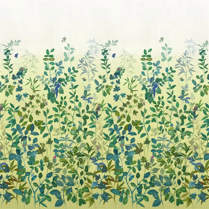Voliere Wallpaper Panel by Designers Guild in Lemongrass