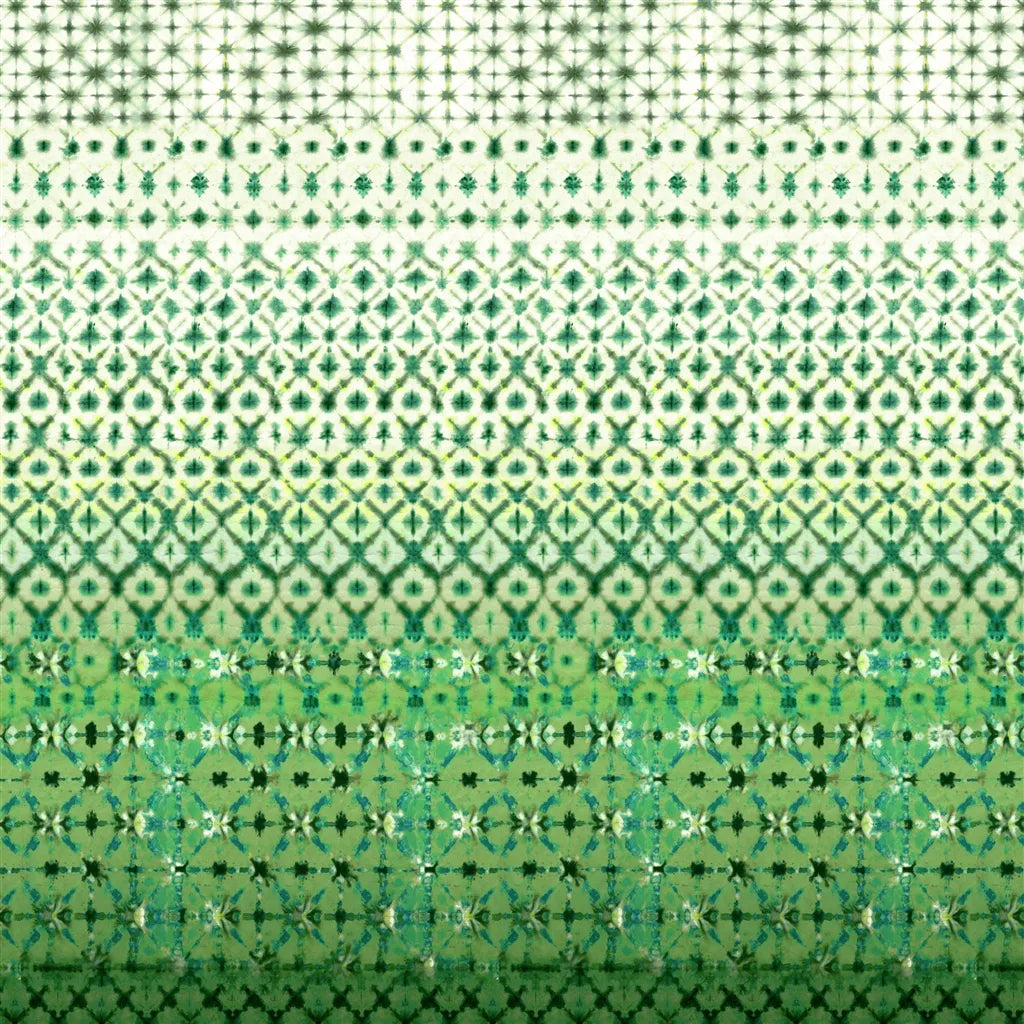 Karaoshi Wallpaper Panel by Designers Guild in Emerald