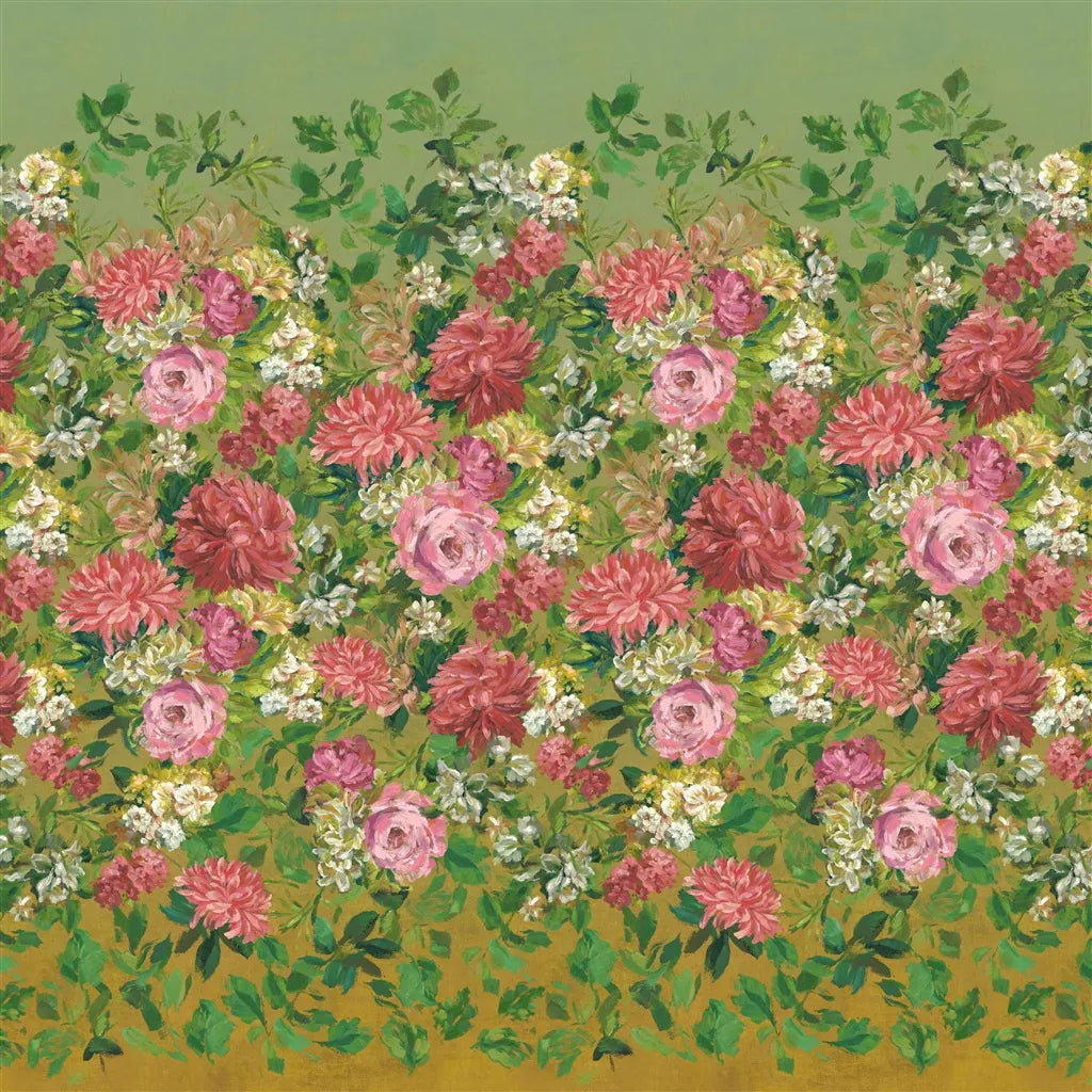 Fleur D Artistes Wallpaper Panel by Designers Guild in Terracotta