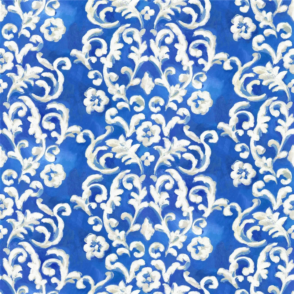 Isolotto Fabric by Designers Guild in Cobalt