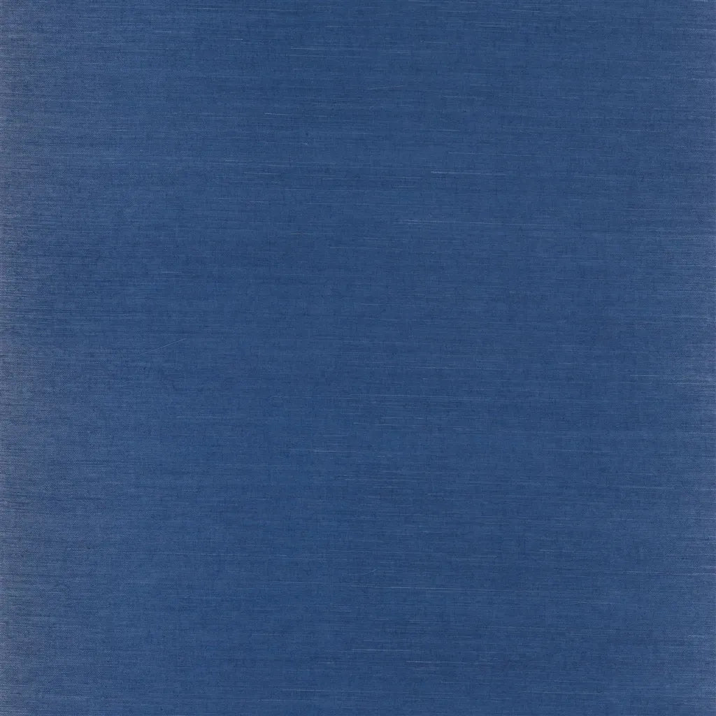 Maslin Weave Wallpaper by Ralph Lauren in Bright Blue