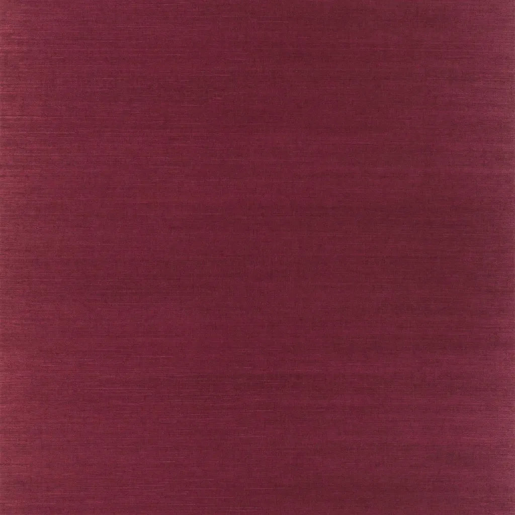 Maslin Weave Wallpaper by Ralph Lauren in Claret