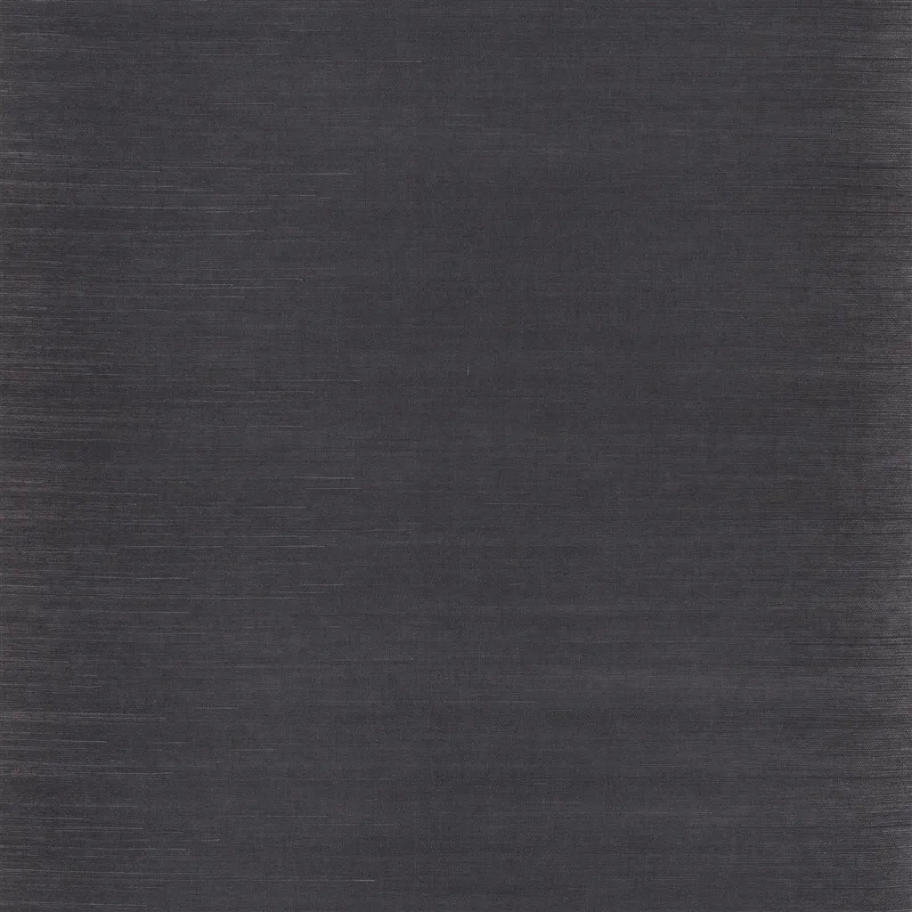 Maslin Weave Wallpaper by Ralph Lauren in Black