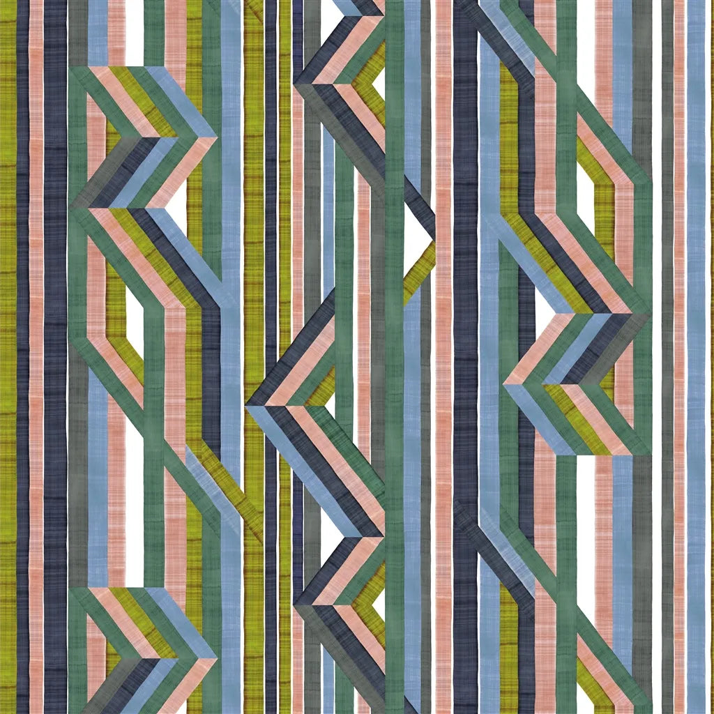 Reflets Sur le Rhone Fabric by Christian Lacroix in Vert Riziere
