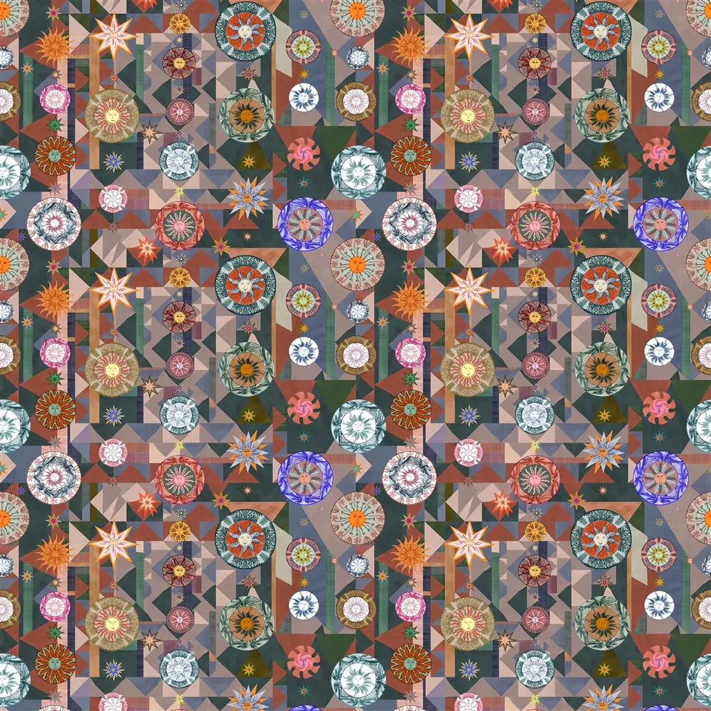 Trinquetaille Wallpaper Panel by Christian Lacroix in Terre Cuite