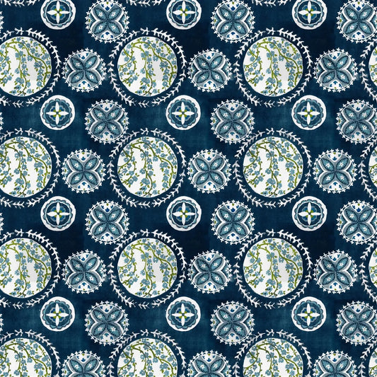 Temari Fabric by William Yeoward in Ocean
