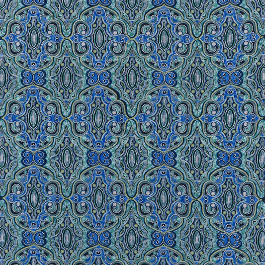 Bukhara Fabric by William Yeoward in Ocean