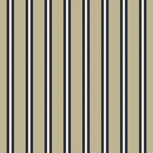 Cricket Stripe Fabric by Ralph Lauren in Blue