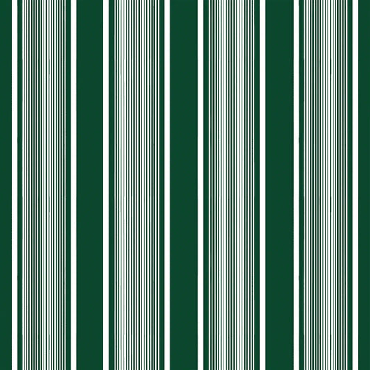 Super Yacht Stripe Fabric by Ralph Lauren in Green