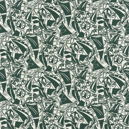 Boatyard Fabric by Ralph Lauren in Green