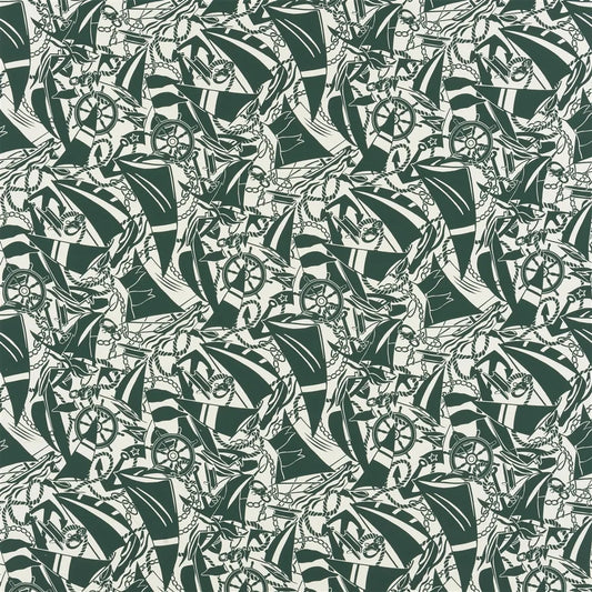 Boatyard Fabric by Ralph Lauren in Green