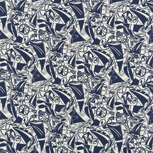 Boatyard Fabric by Ralph Lauren in Blue