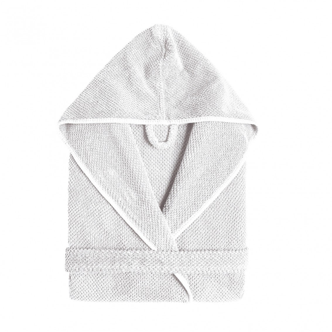 Bee Waffle Bath Robe - WHITE - L