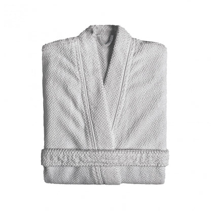 Bee Waffle Bath Robe - SILVER - XL