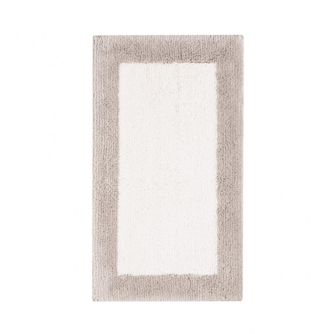 Bicolore Bath Rug - 23954 | FOG/SNOW - 24''X39''