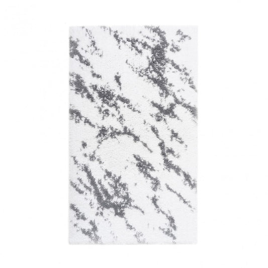 Mabel Bath Rug - Silver/White - 24''X39''