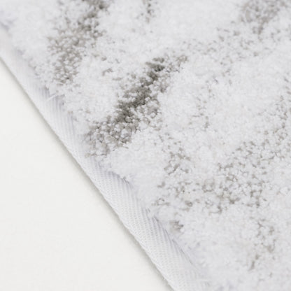 Calacatta Bath Rug - WHITE/SILVER - additional view