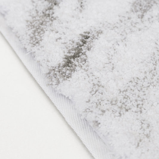 Calacatta Bath Rug - WHITE/SILVER - additional view