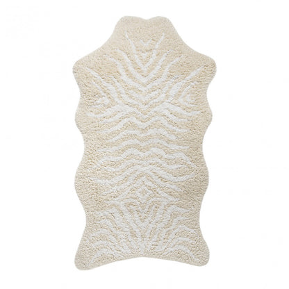 Mountain Zebra Bath Rug - WHITE/natural - 35''X59''