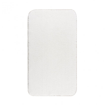 Linen Snow Bath Rug - SNOW - Ø 31''