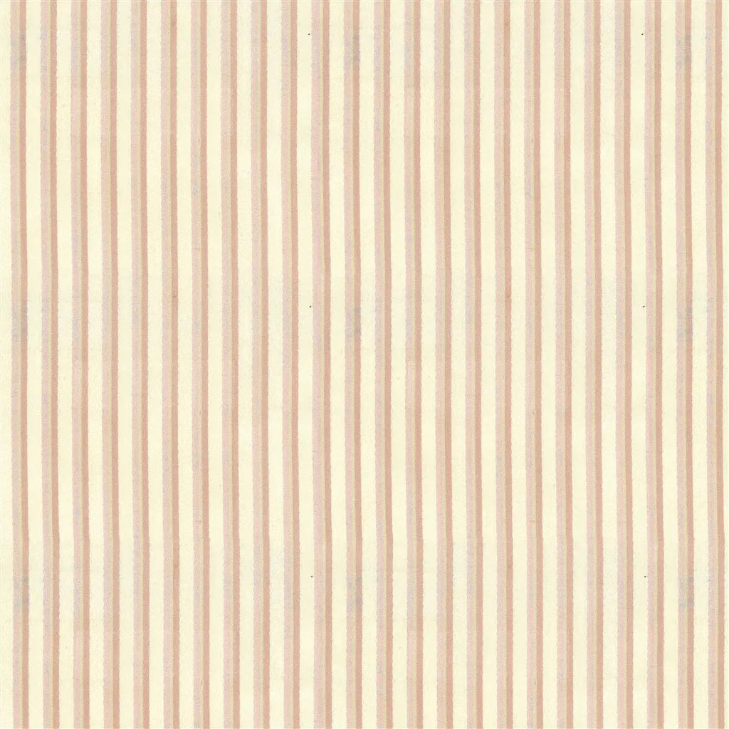 Norbury Stripe Fabric by Ralph Lauren in Pink