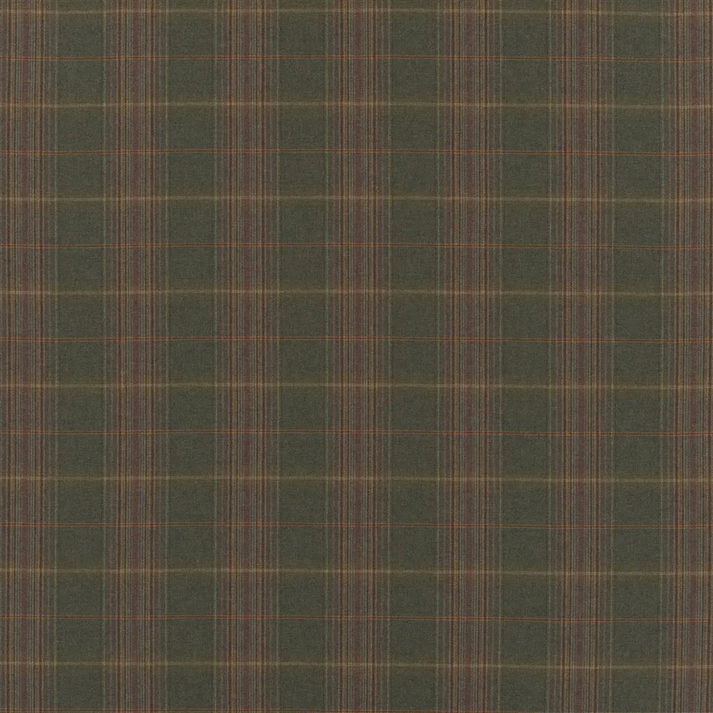 Farnham Plaid Fabric by Ralph Lauren in Olive