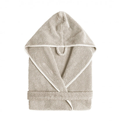 Bee Waffle Bath Robe - FOG - L