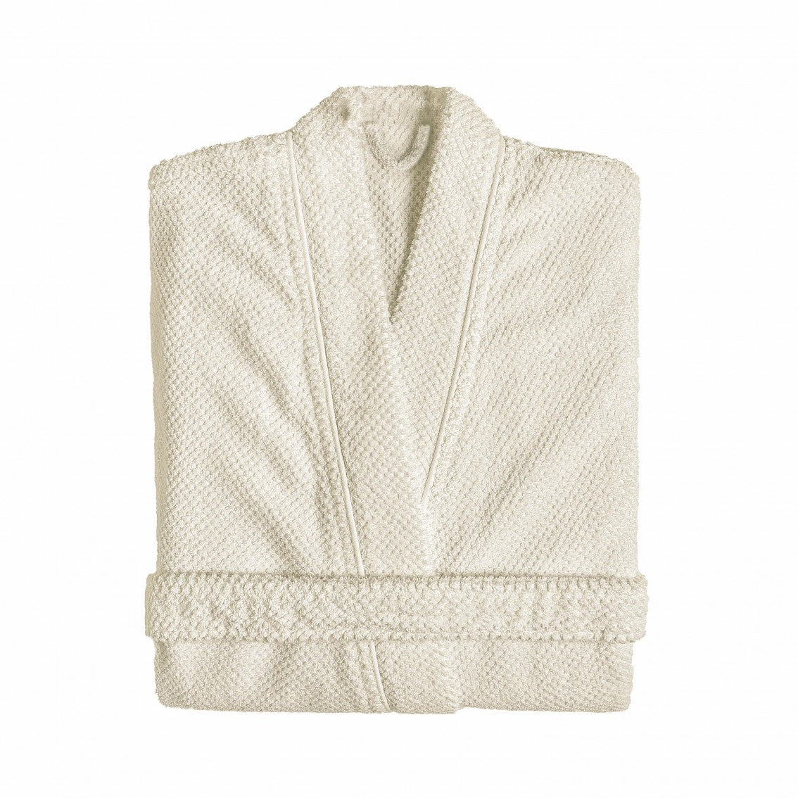 Bee Waffle Bath Robe - NATURAL - XL