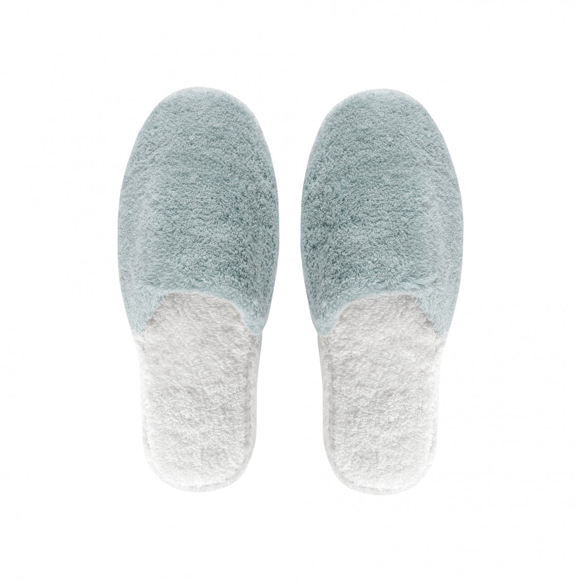 Bicolore Slippers - SEA MIST/WHITE - S