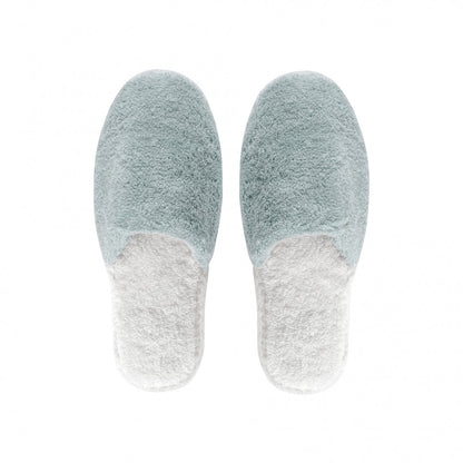 Bicolore Slippers - SEA MIST/WHITE - S