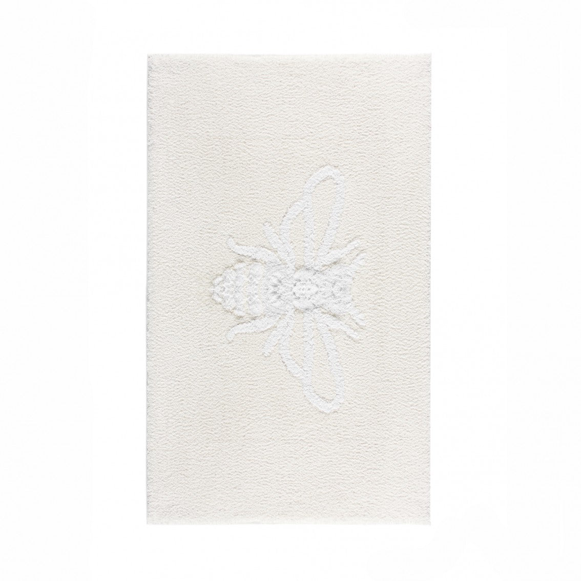 Apiary Bath Rug - SNOW/WHITE - 24''X39''