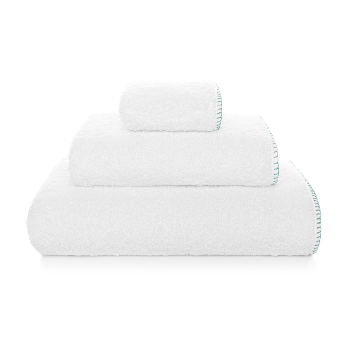 Evora Custom Bath Towel - 15015 | WHITE/BALTIC