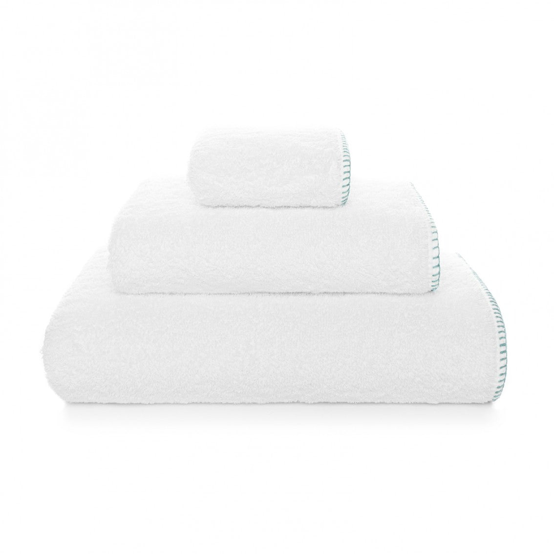 Evora Custom Washcloth - 15015 | WHITE/BALTIC - 12''X12'' | Washcloth