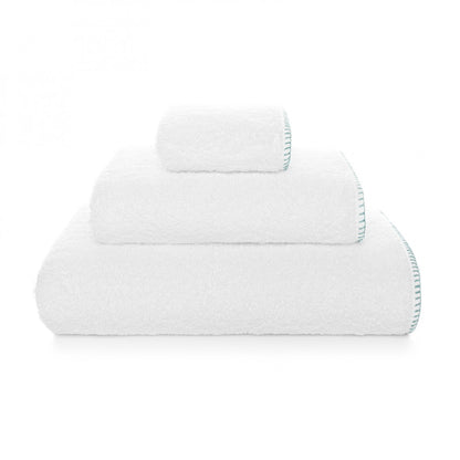 Evora Custom Guest Towel - 15015 | WHITE/BALTIC - 12''X20'' | Guest Towel