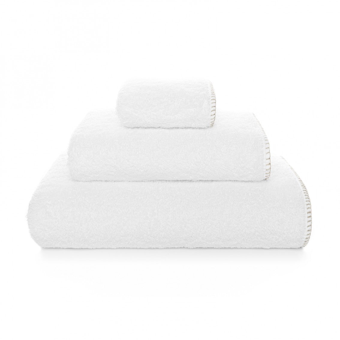Evora Custom Guest Towel - 15017 | WHITE/FOG - 12''X20'' | Guest Towel