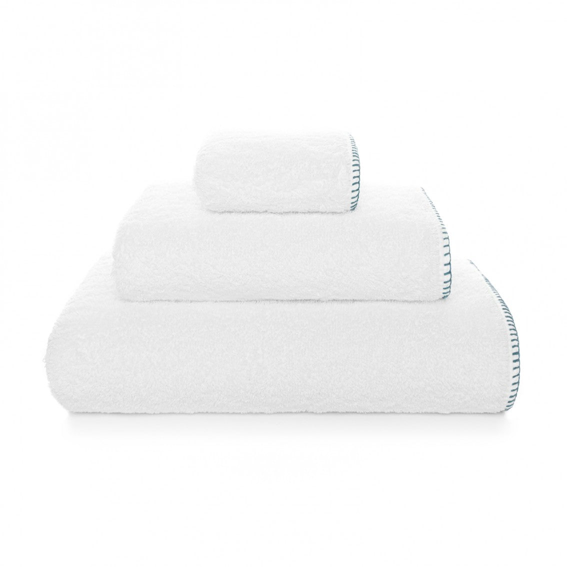 Evora Custom Guest Towel - 15020 | WHITE/DEEP SEA - 12''X20'' | Guest Towel
